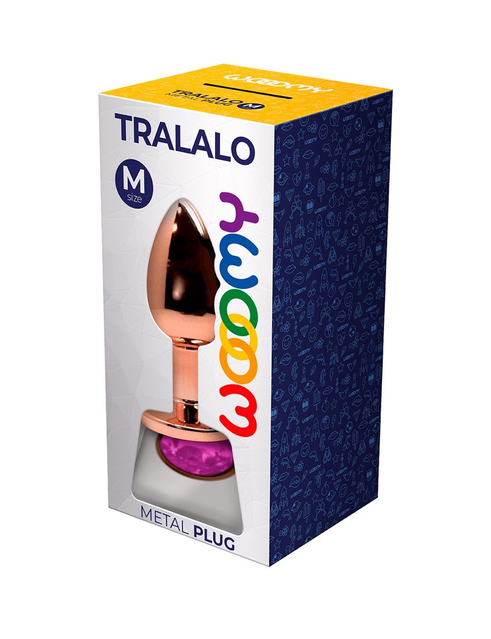 Plug bijou Tralalo rose M - Wooomy