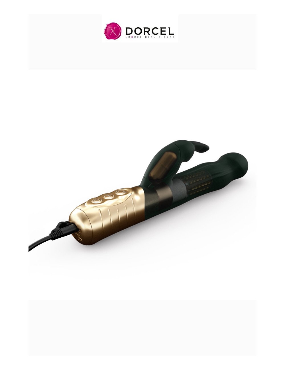 Vibro rechargeable Baby Rabbit noir 2.0 - Dorcel