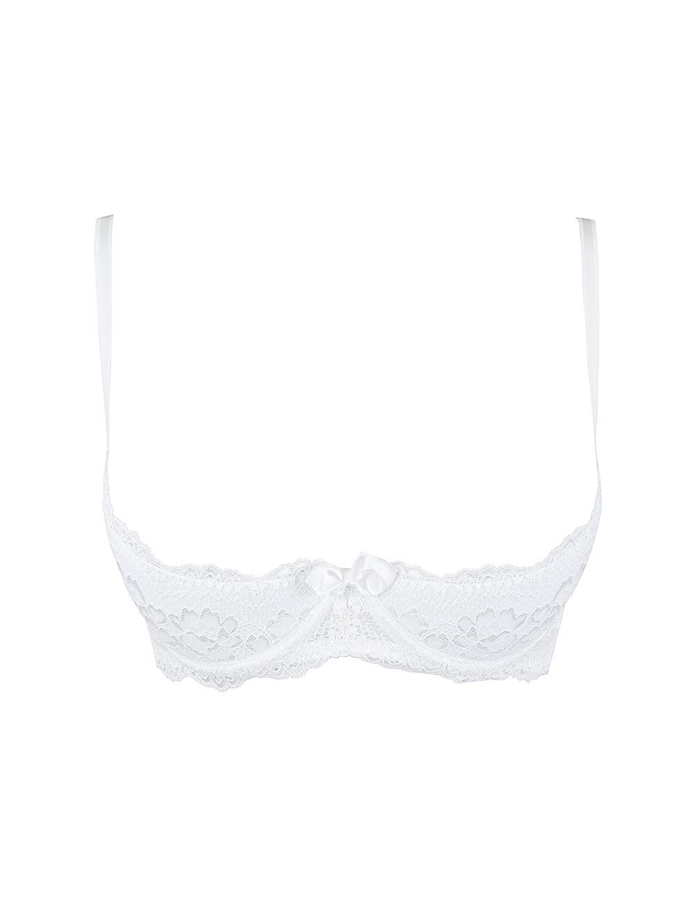 Soutien-gorge ouvert blanc V-9821 - Axami