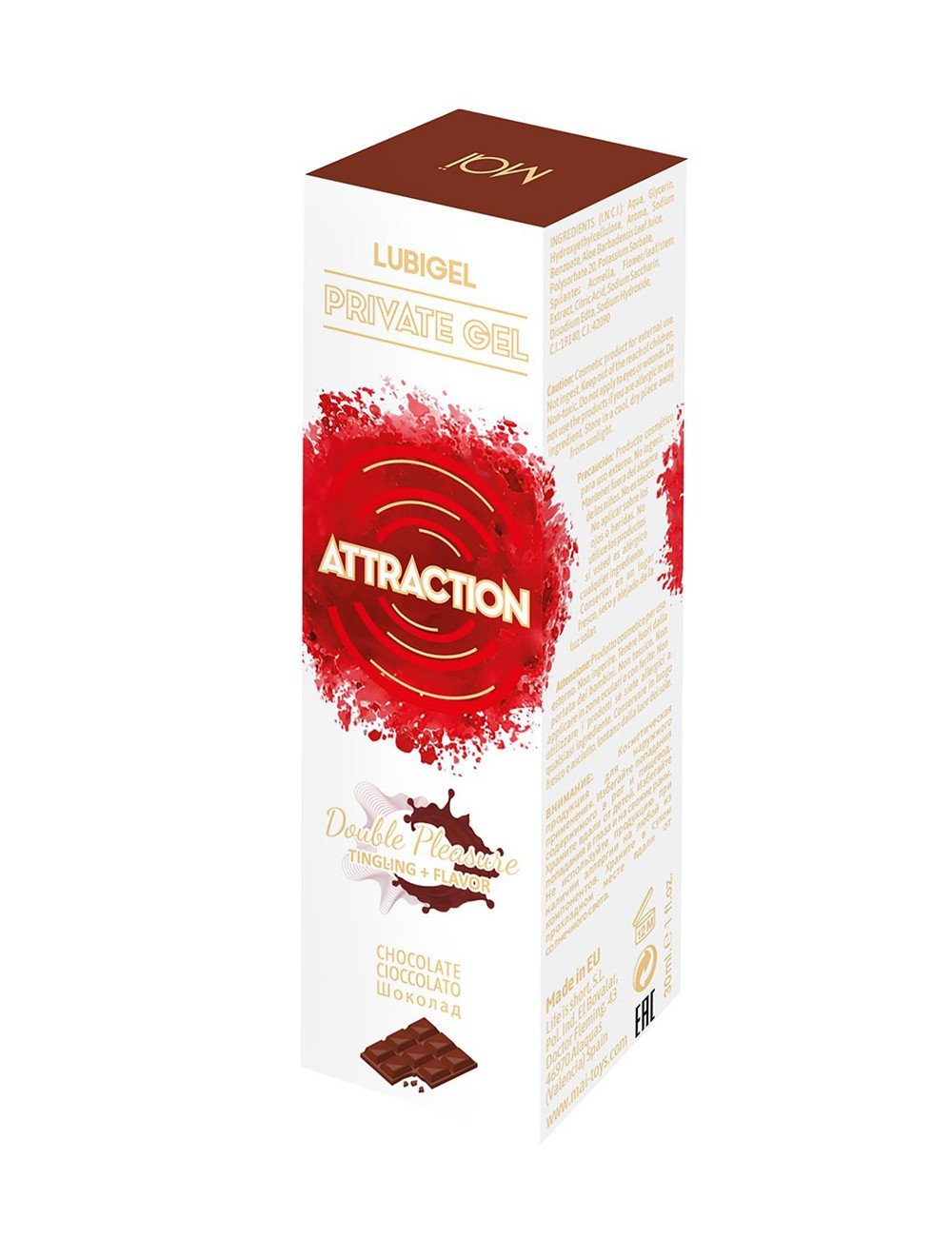 Lubrifiant stimulant chocolat - Attraction