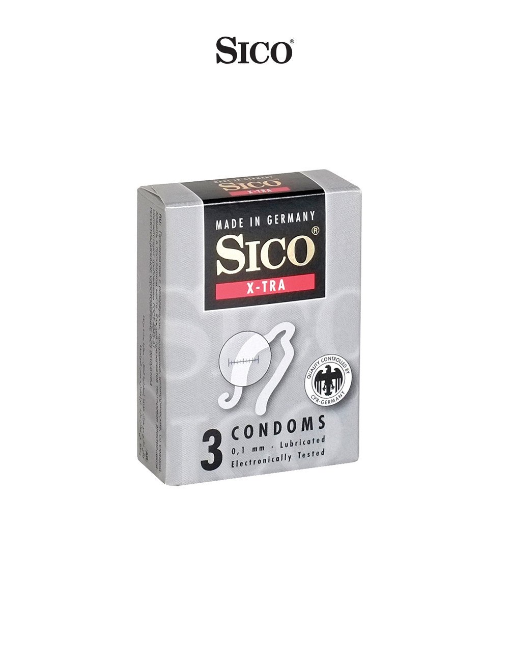 3 préservatifs Sico X-TRA
