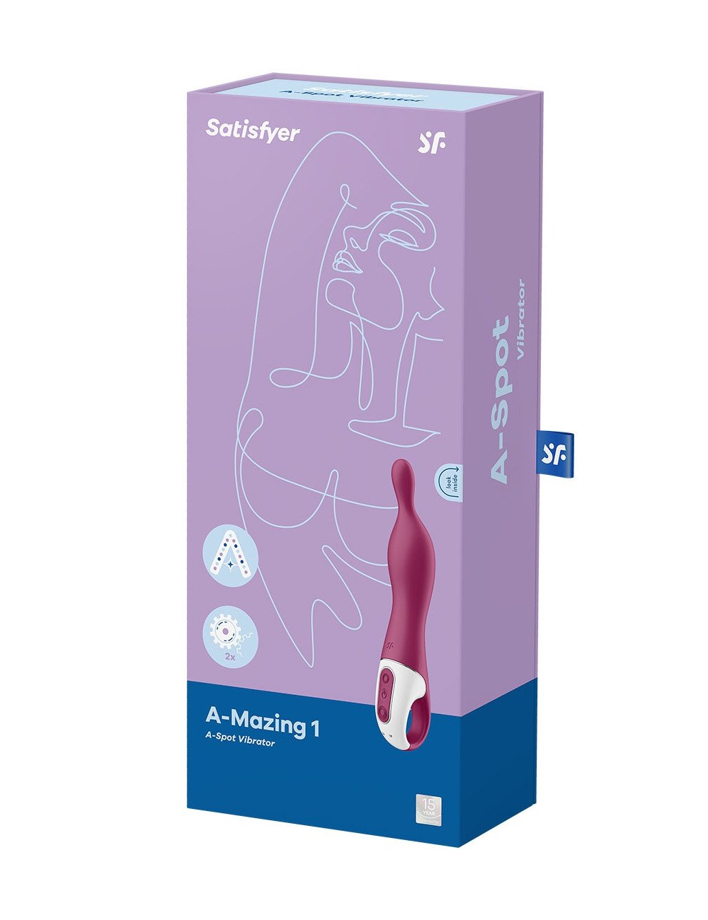 Vibromasseur A-Mazing 1 Bordeaux - Satisfyer