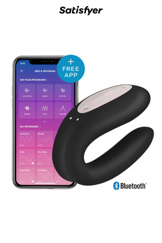 Stimulateur Double Joy noir - Satisfyer