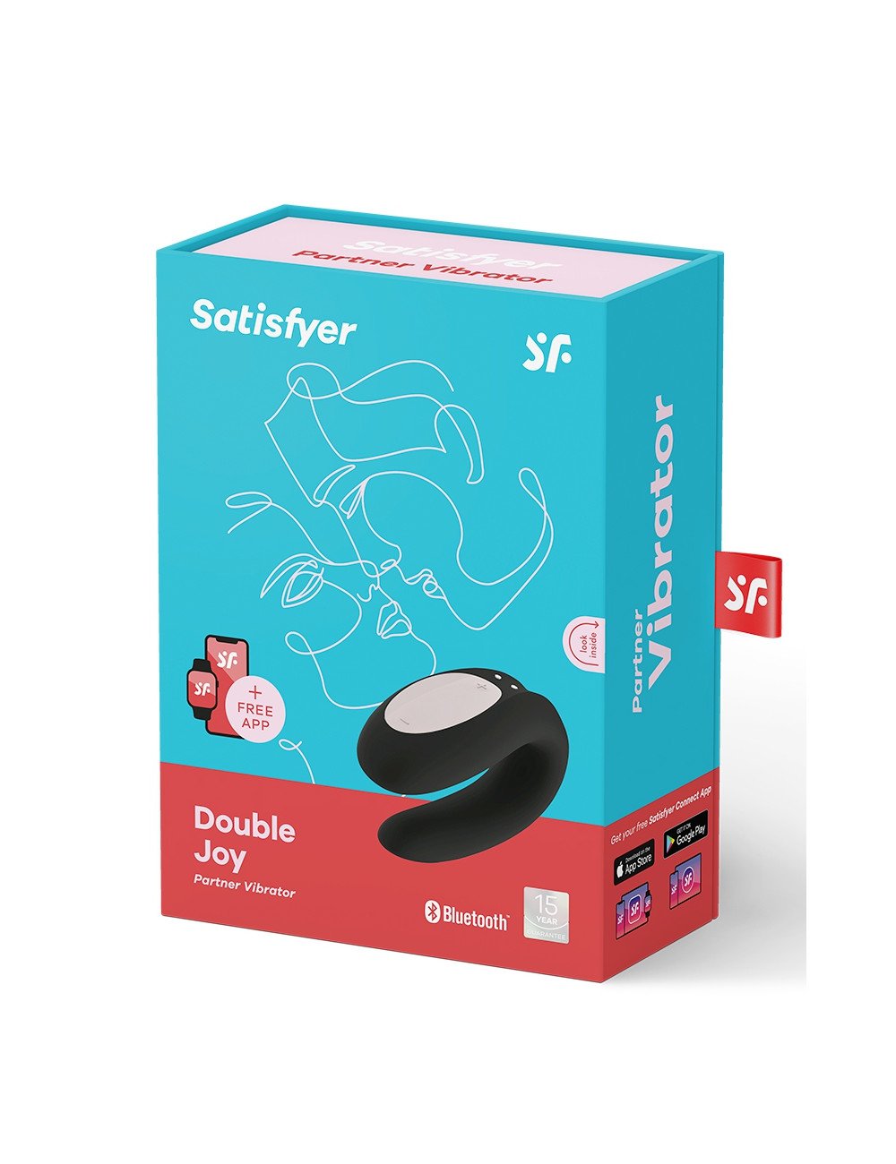 Stimulateur Double Joy noir - Satisfyer