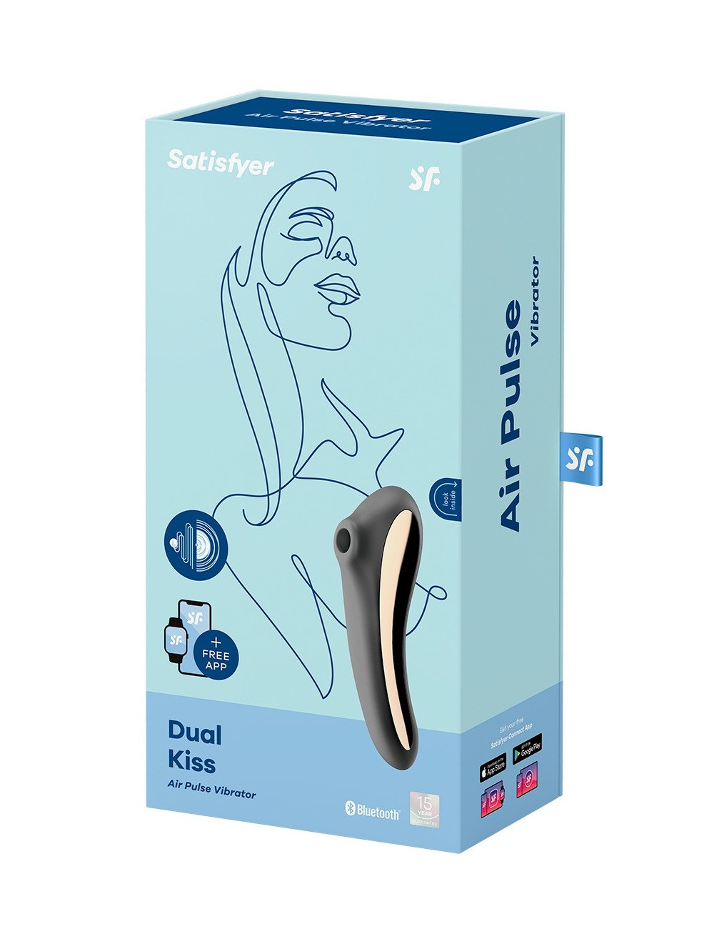 Stimulateur Dual Kiss noir - Satisfyer