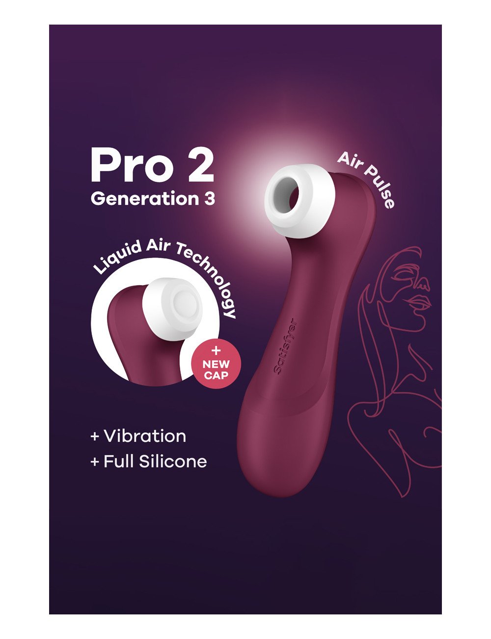 Stimulateur Pro 2 Generation 3  bordeaux