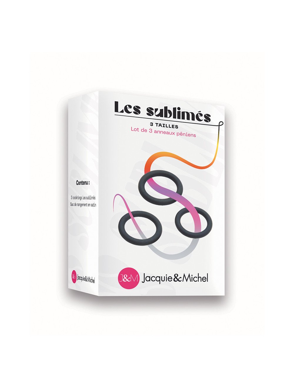 Set de 3 cockrings Les sublimés - Jacquie et Michel