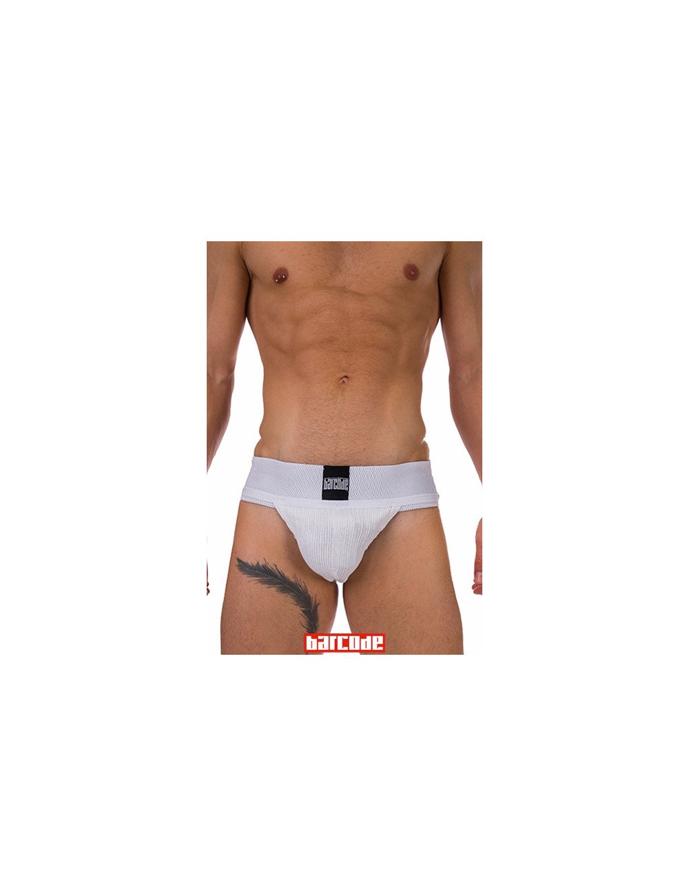 Jockstrap Sergey Basic blanc - Barcode