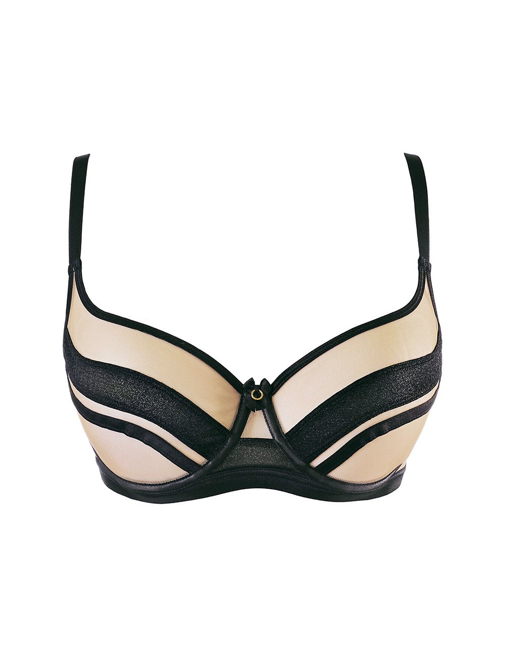 Soutien-gorge tulle noir V-10491 - Axami