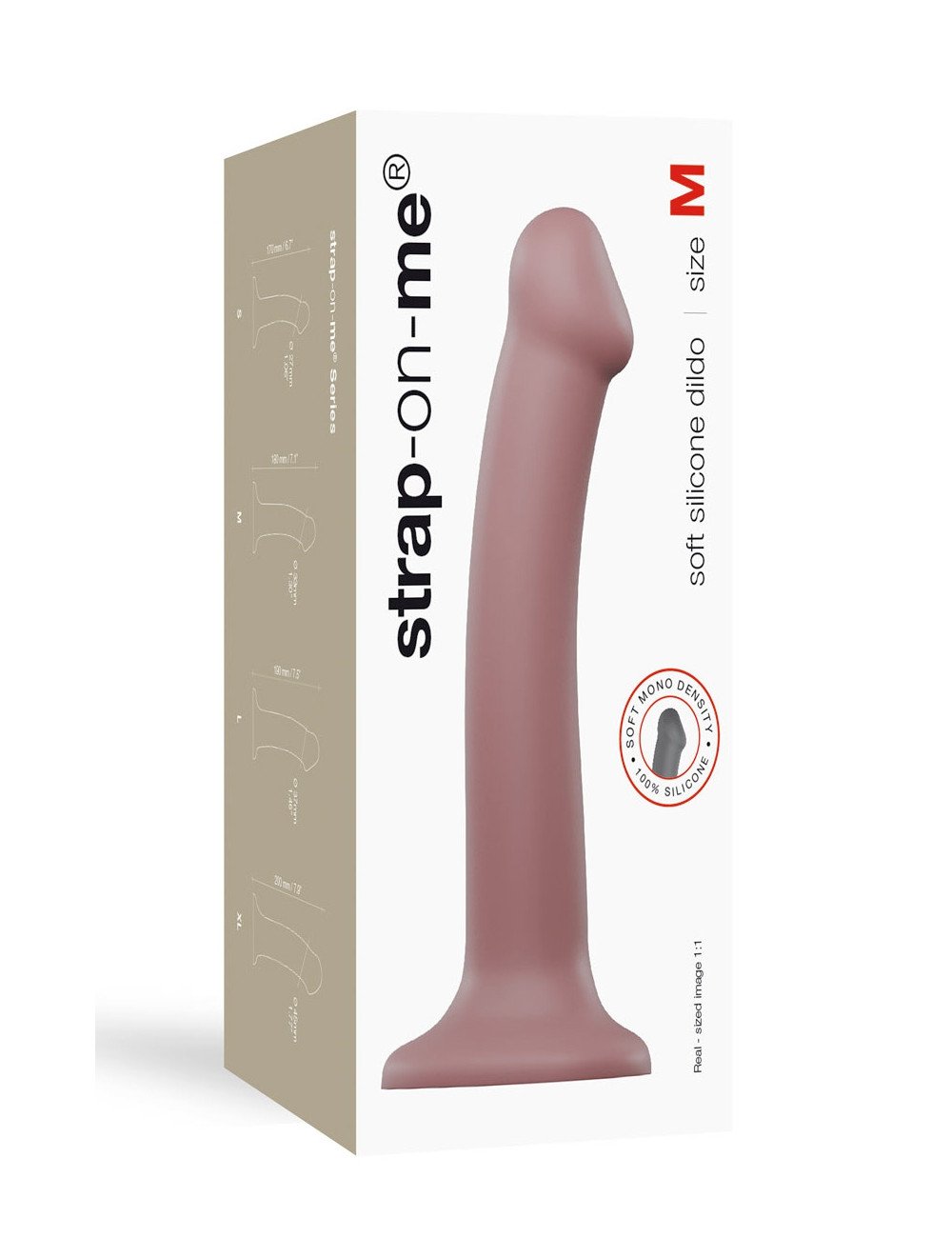 Dildo mono densité vieux rose XL - Strap On Me