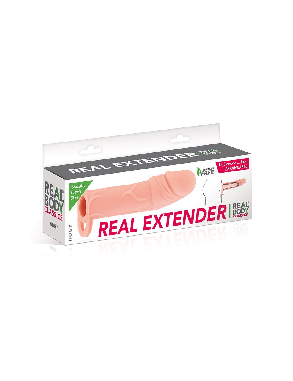 Gaine d'extension de penis Hugy 16,5cm