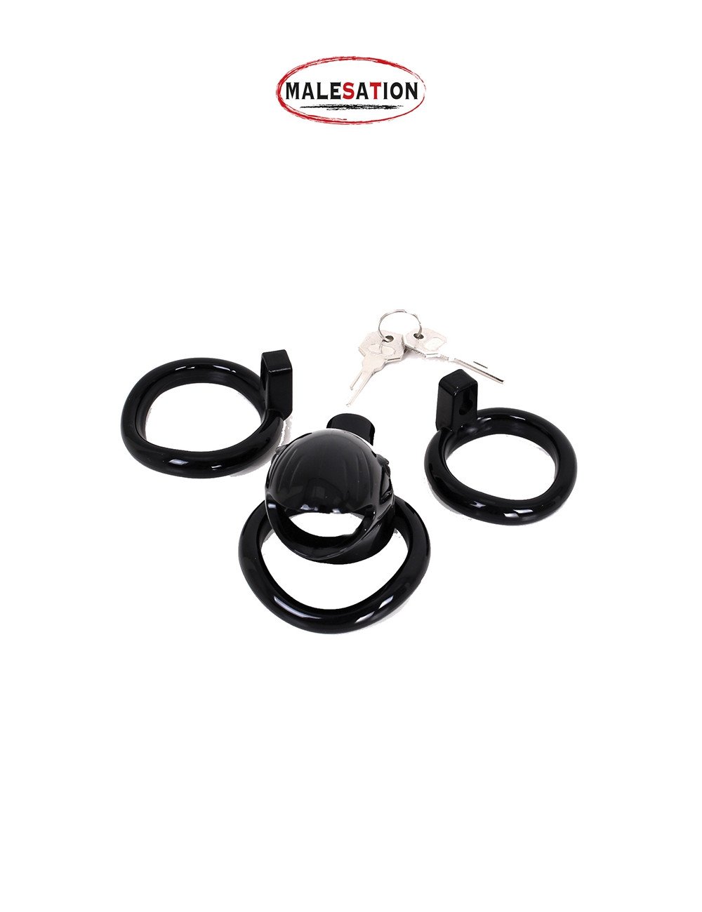 Cage de chasteté ABS noire - Malesation