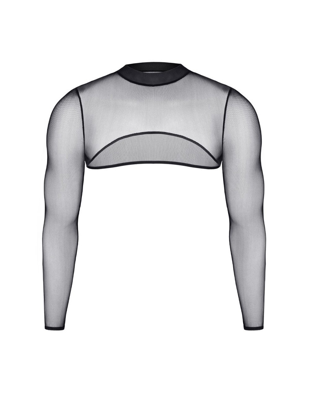 Crop top tulle noir transparent - Regnes