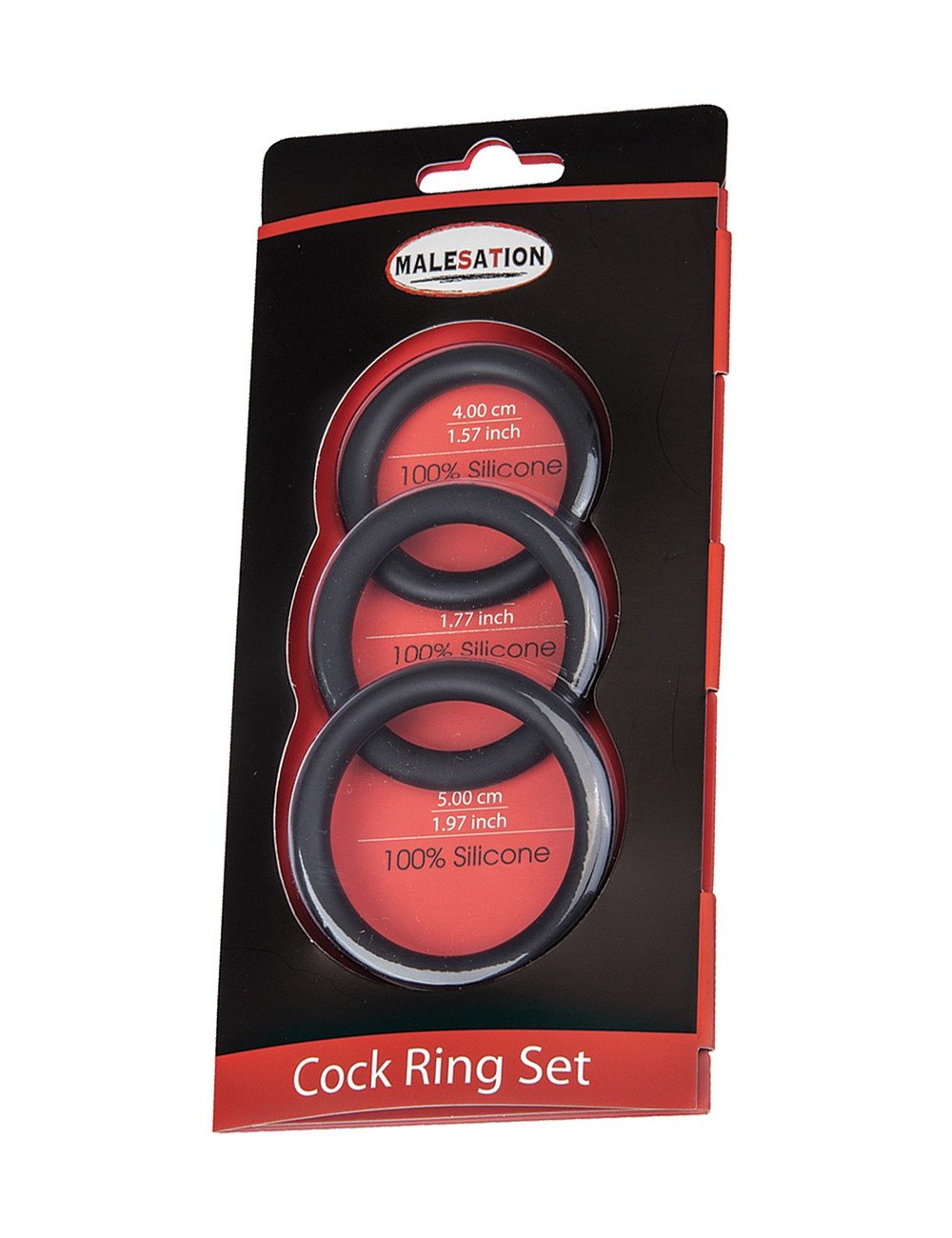 Set 3 CockRings silicone - Malesation