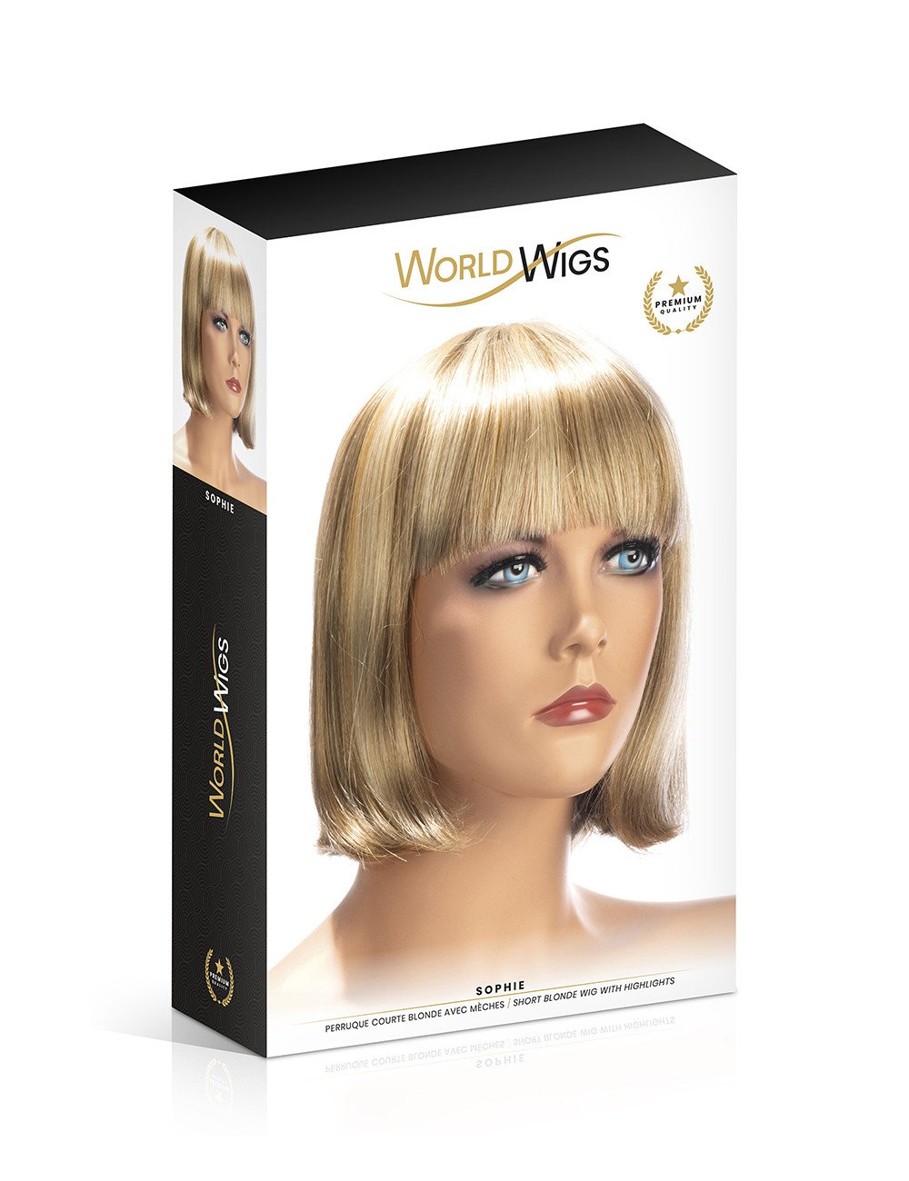 Perruque Sophie blonde avec mèches