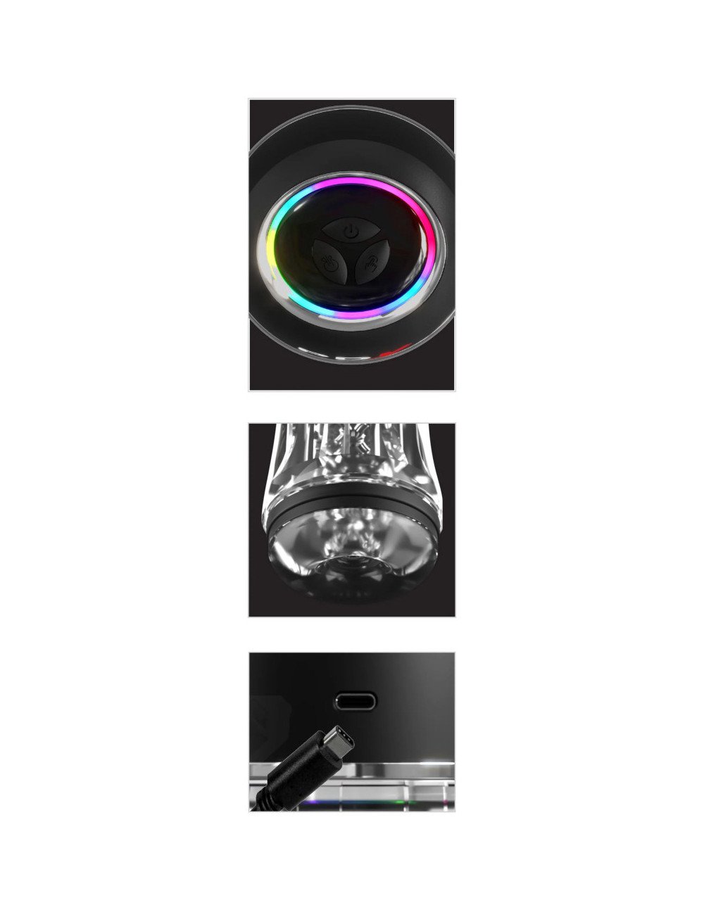 Masturbateur vibrant PDX Elite ViewTube Pro