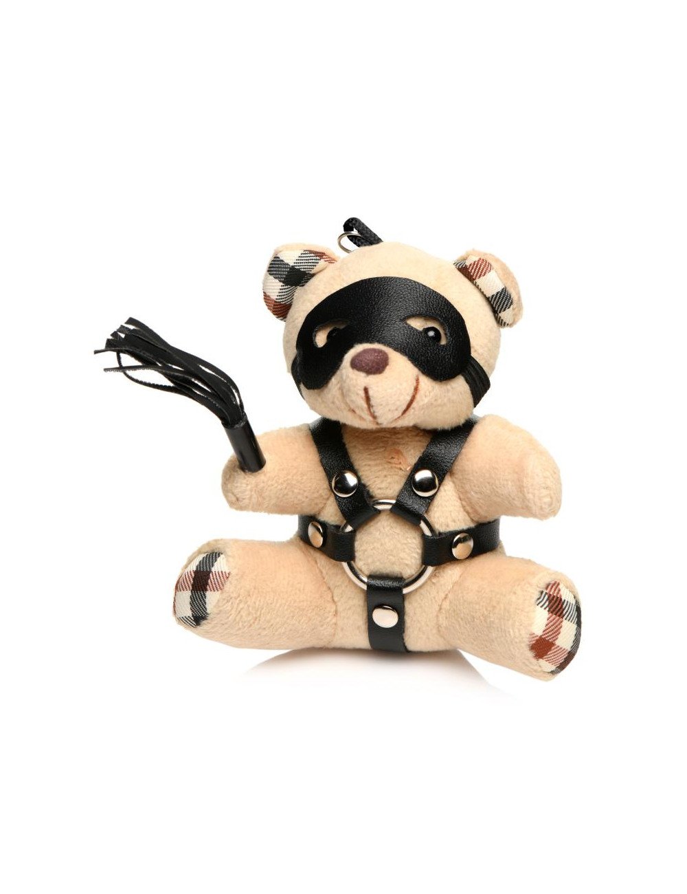 Porte-clés Teddy Bear BDSM avec martinet Porte-clés Teddy Bear BDSM avec martinet