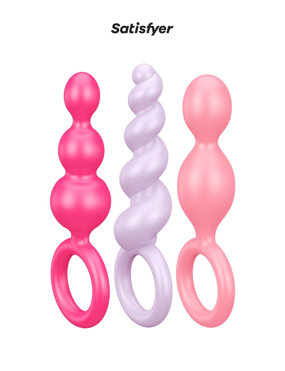 Set de 3 plugs colorés Booty Call - Satisfyer