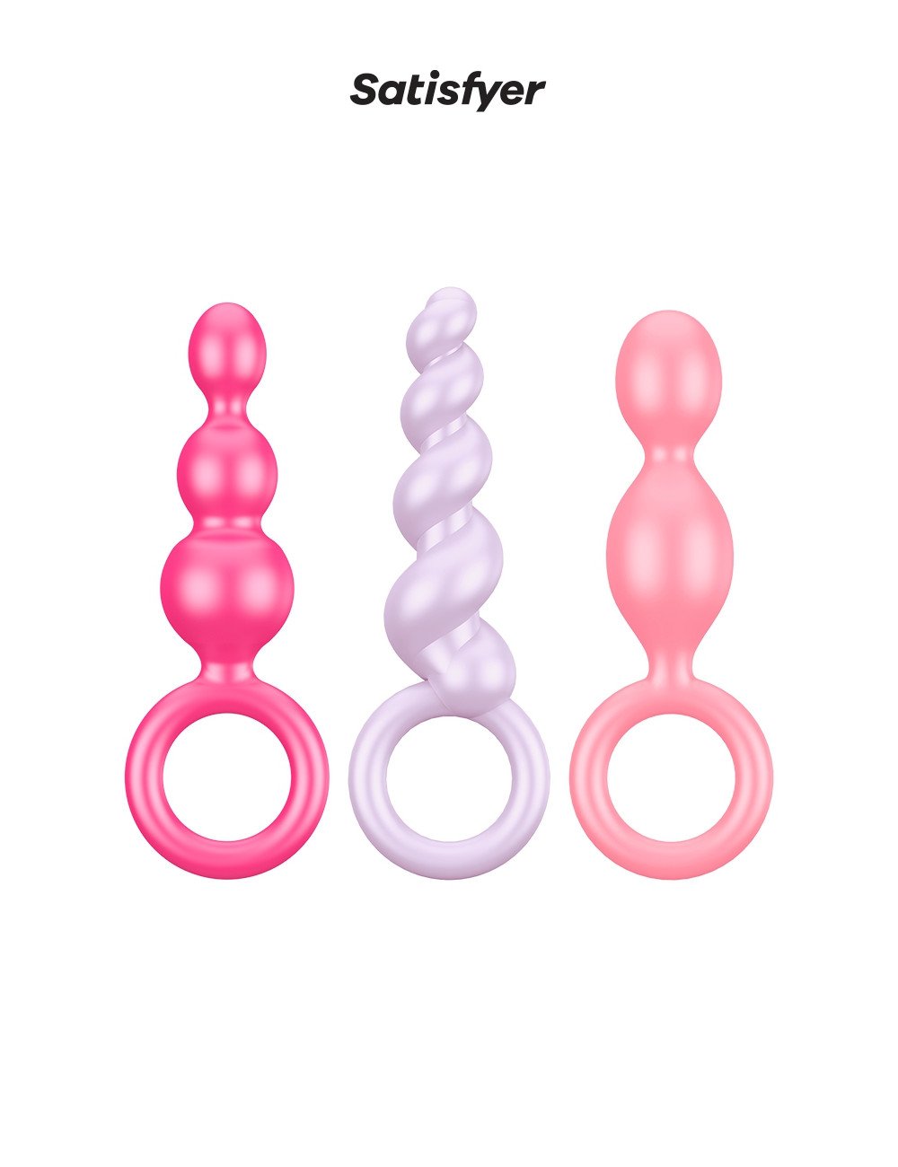 Set de 3 plugs colorés Booty Call - Satisfyer