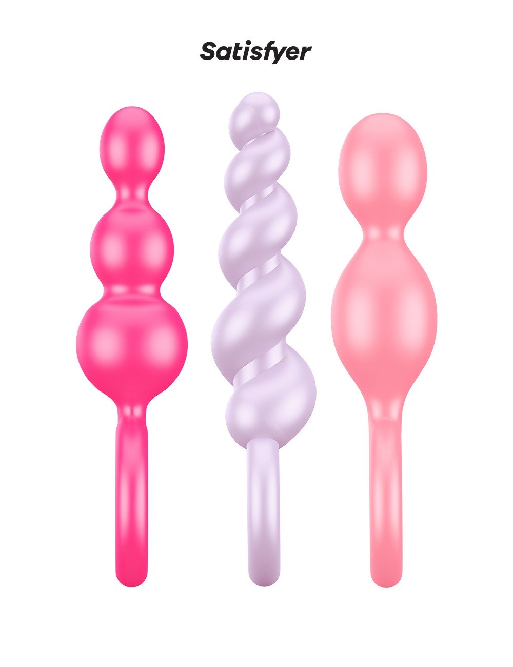 Set de 3 plugs colorés Booty Call - Satisfyer