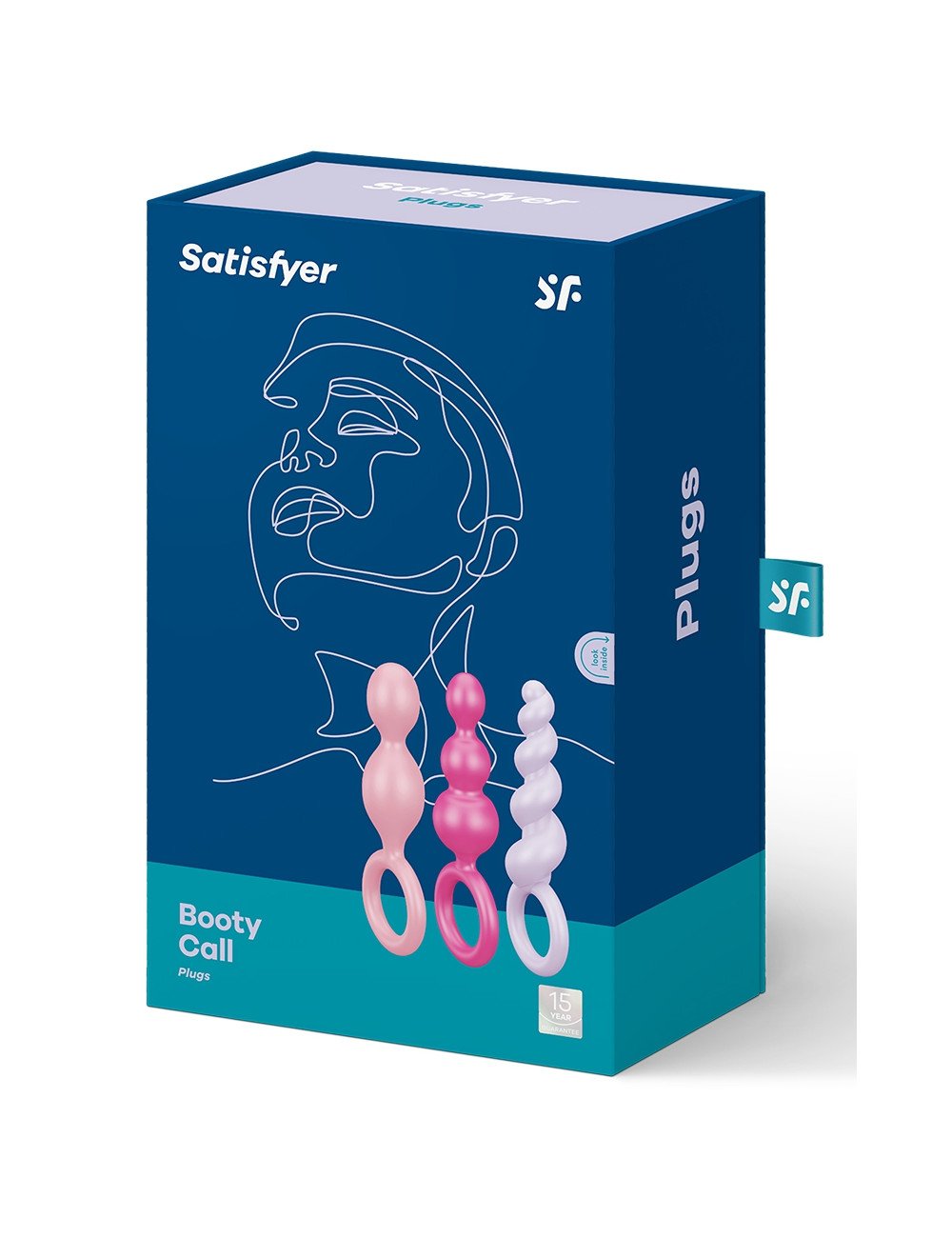 Set de 3 plugs colorés Booty Call - Satisfyer