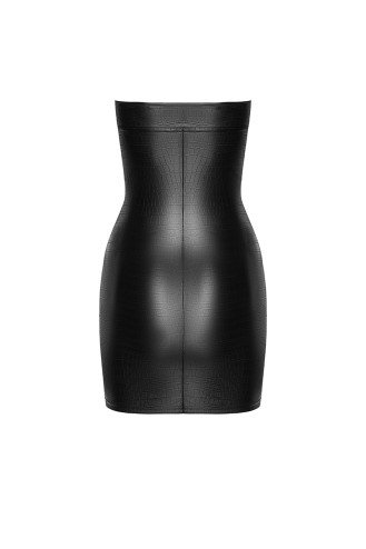 Mini robe bustier Wild F317 wetlook effet croco
