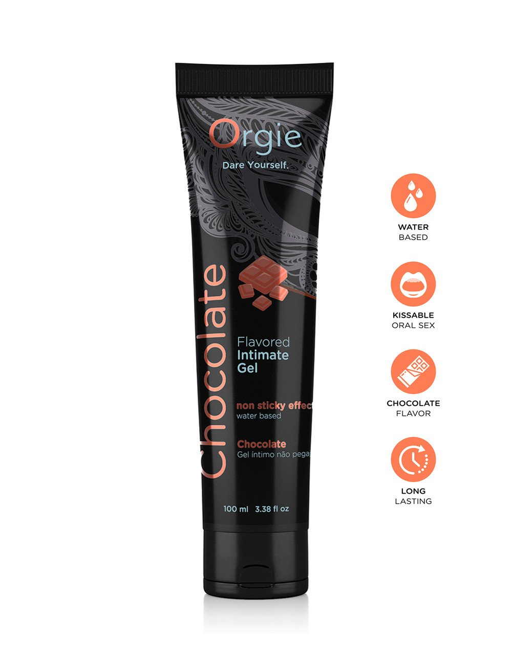 Lubrifiant eau Lube Tube chocolat 100ml Lubrifiant eau Lube Tube chocolat 100ml