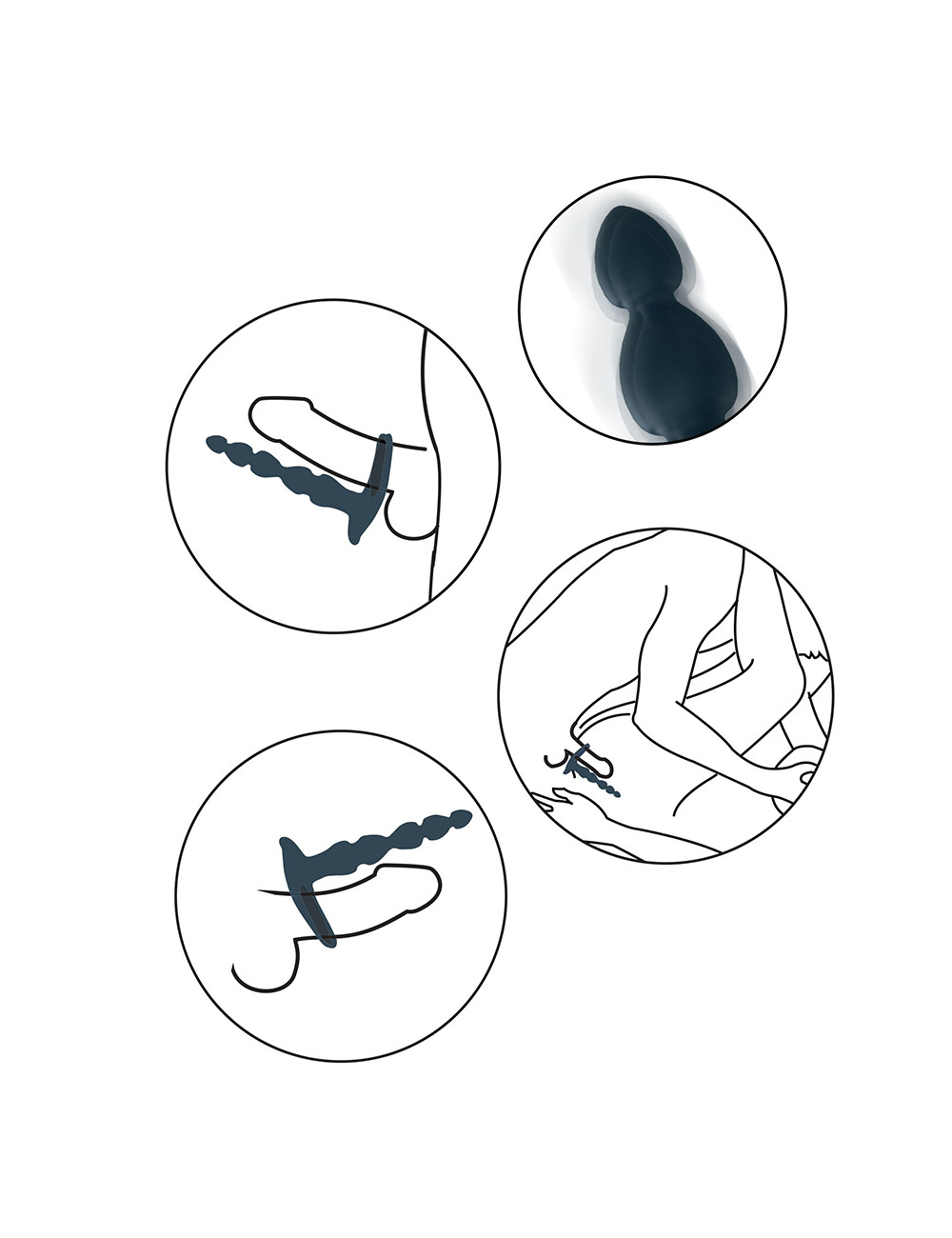 Vibro pour double pénétration Elixer
