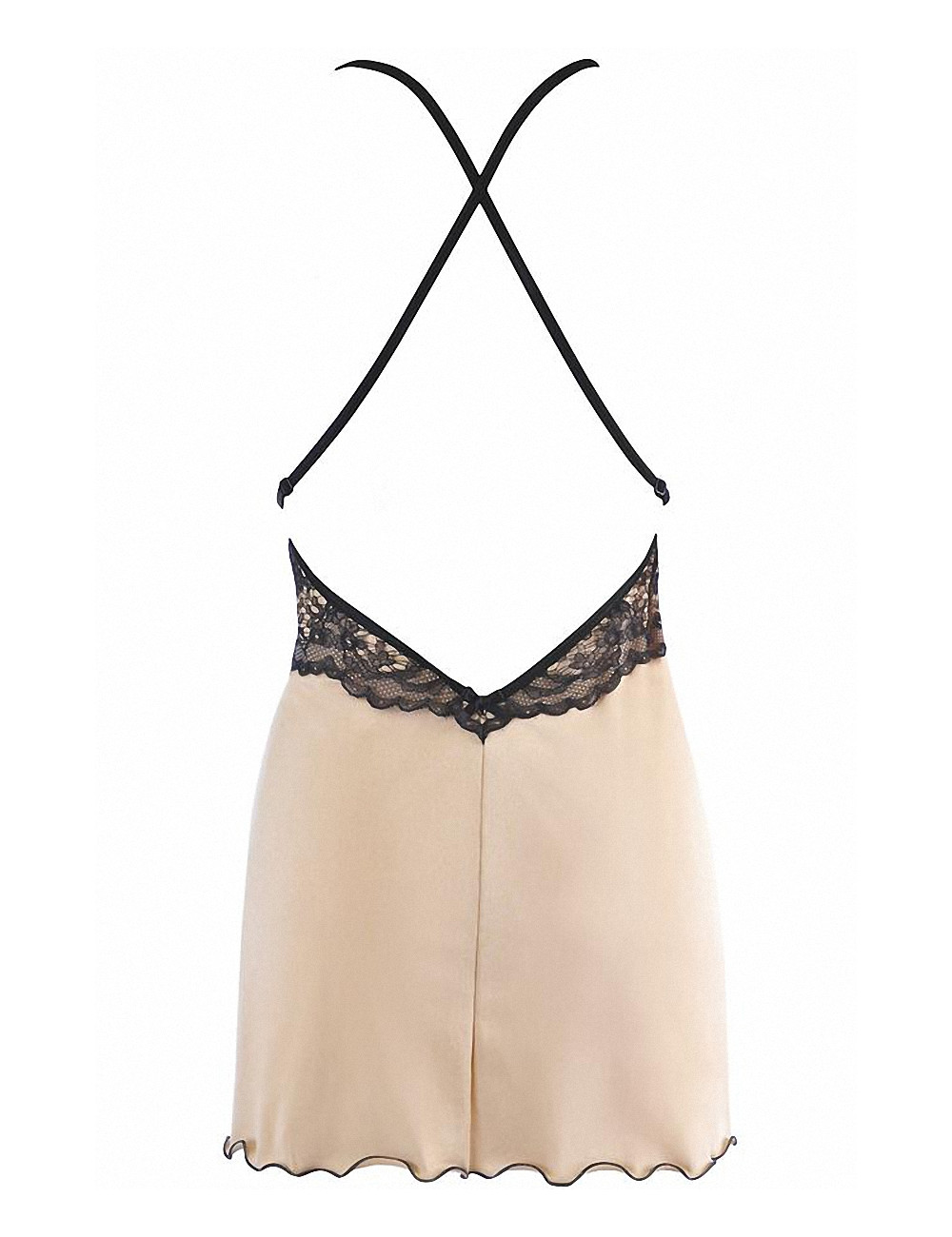 Nuisette en jersey beige V-10539 - Axami