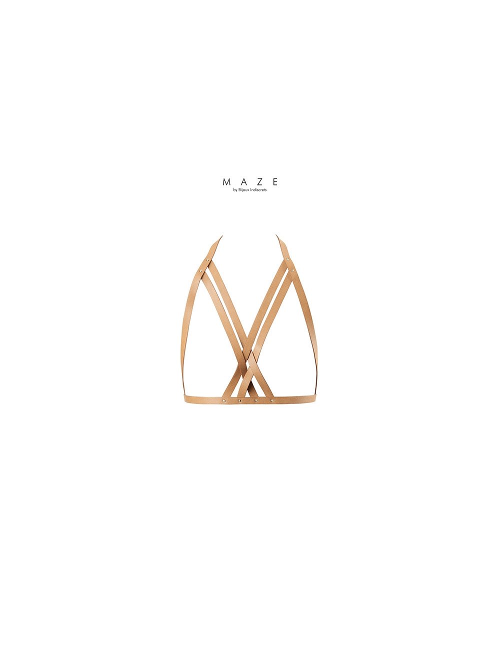 Harnais soutien-gorge marron - Maze
