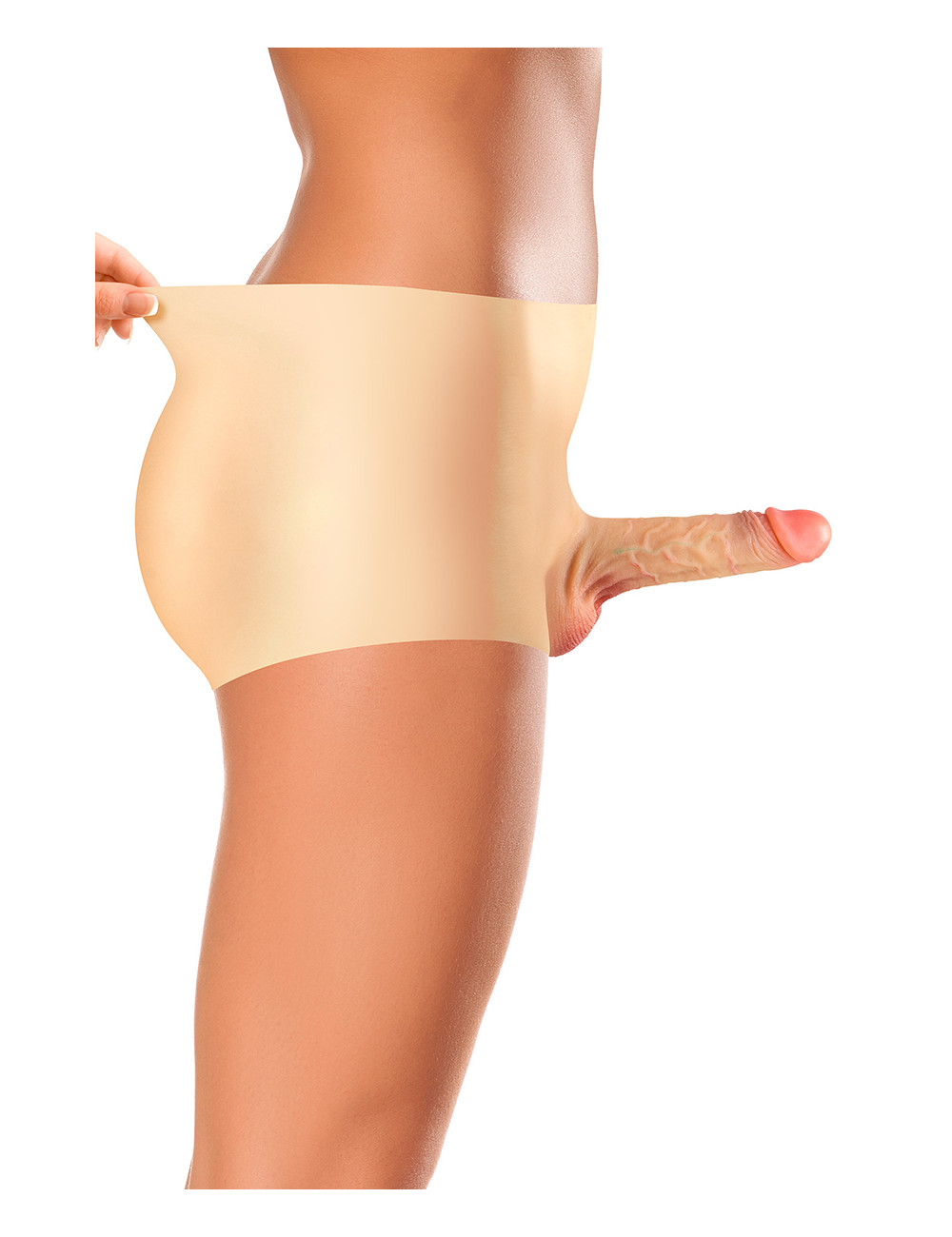 Culotte avec gode réaliste creux 
