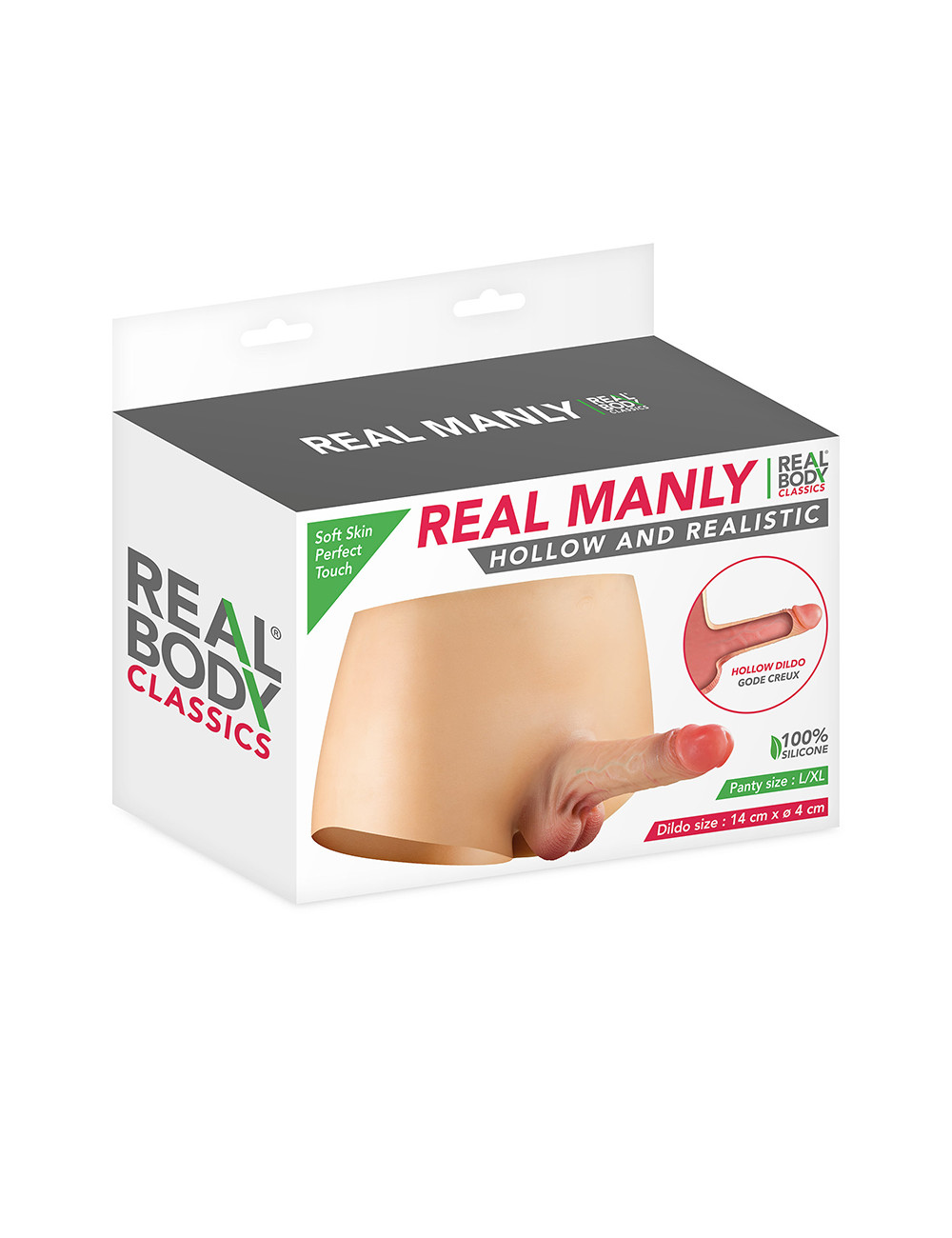Culotte avec gode réaliste creux 