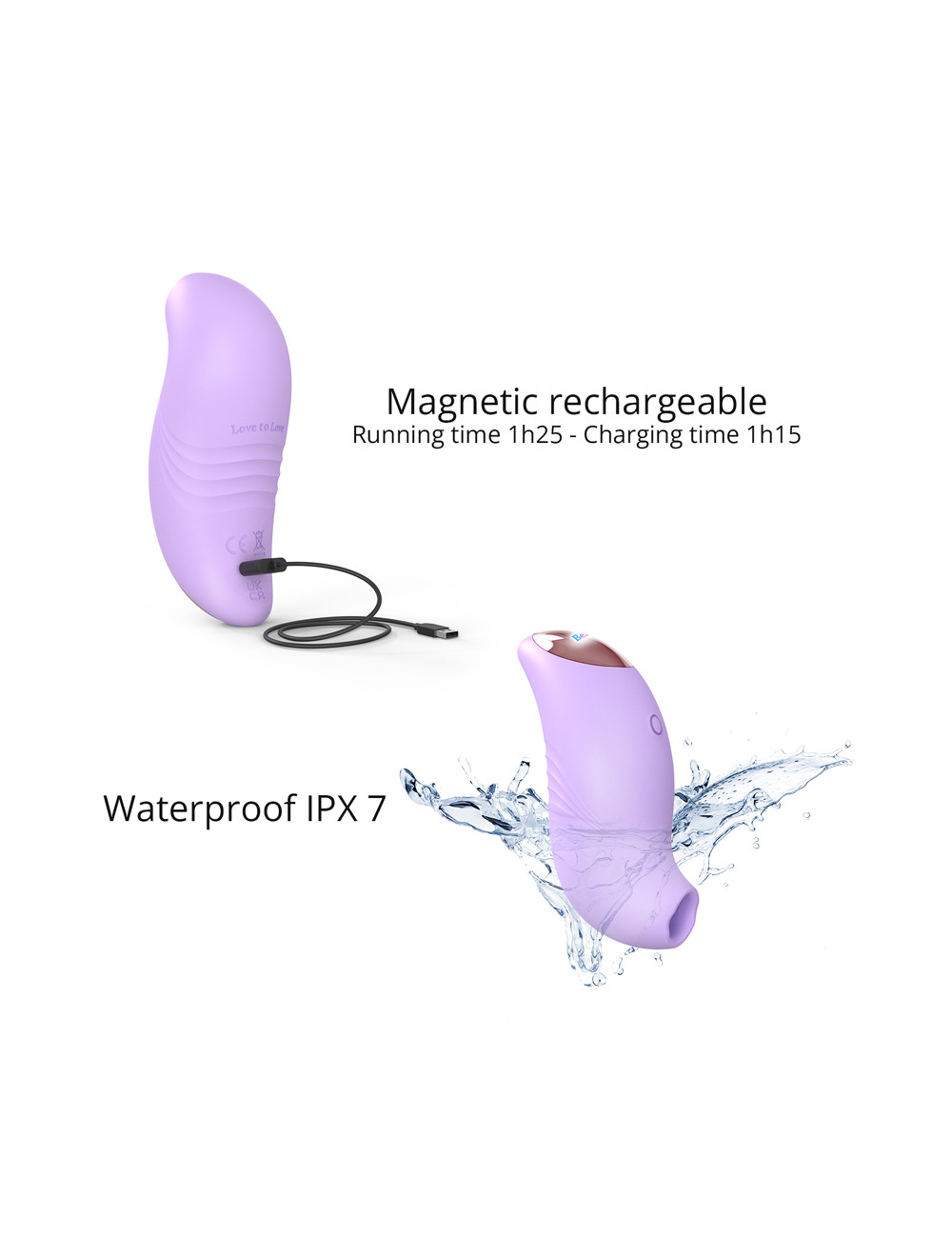 Stimulateur clitoridien Believer mauve - Love to Love