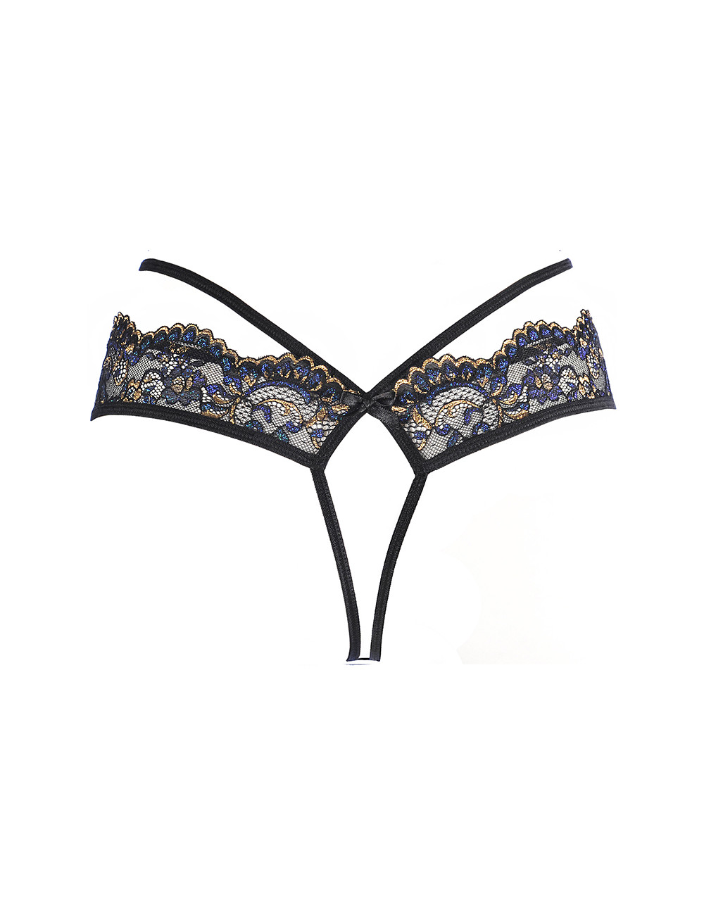 String dentelle Noir V-10368 - Axami