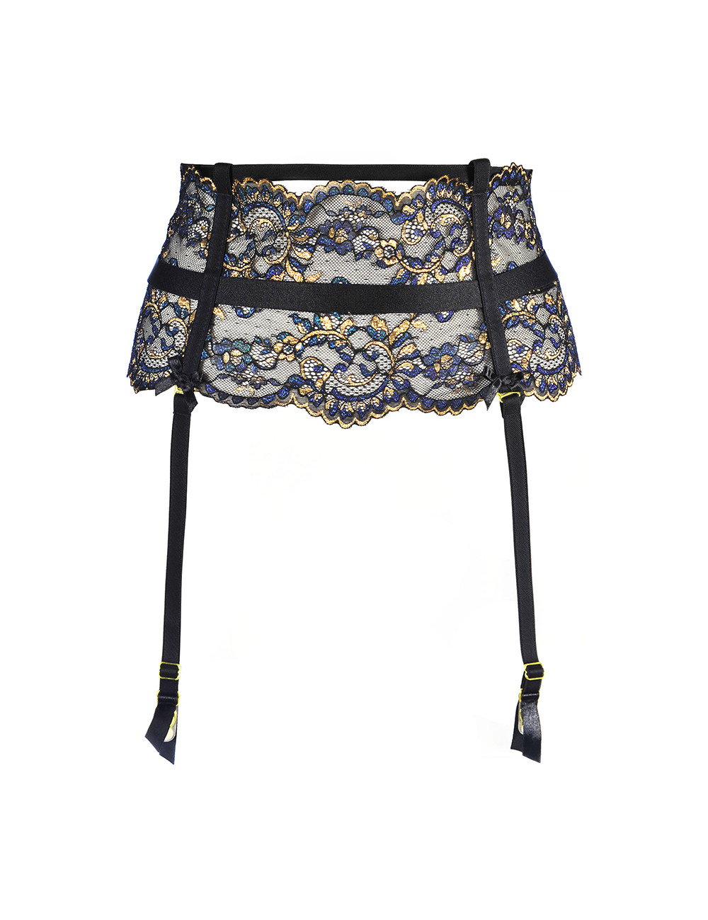 Porte-jarretelles dentelle Noir V-10362 - Axami