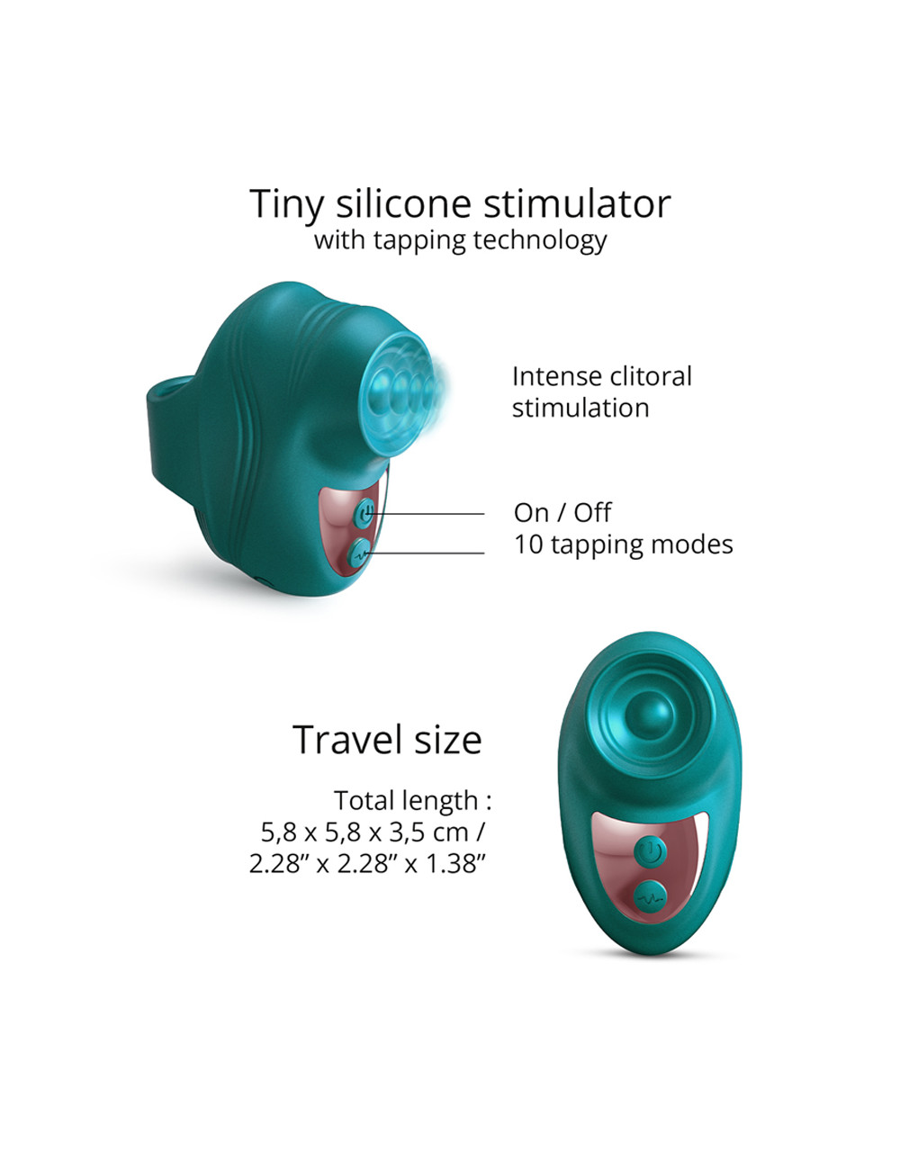 Stimulateur clitoridien Kisscool vert - Love to Love