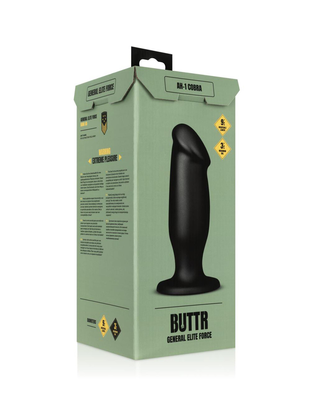 Plug anal AH-1 Cobra 25,4 x 7,6 cm - Buttr
