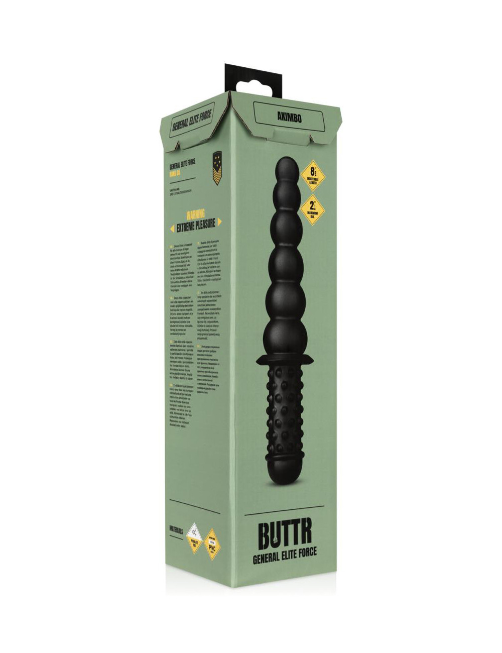 Double dildo anal Akimbo 35 x 5,3 cm - Buttr