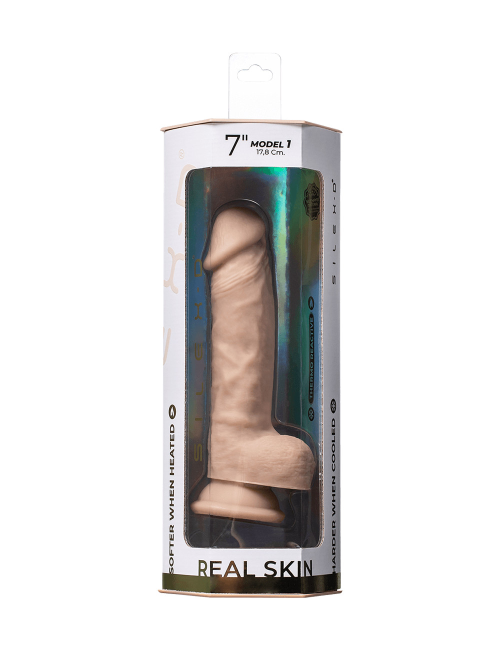 Gode Real Skin Model 1 flesh 17,8 cm - SilexD
