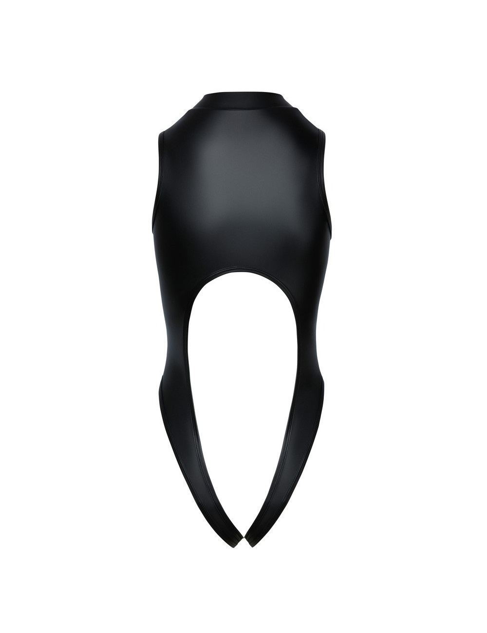 Body noir ouvert à l'entrejambe - Cotelli Lingerie
