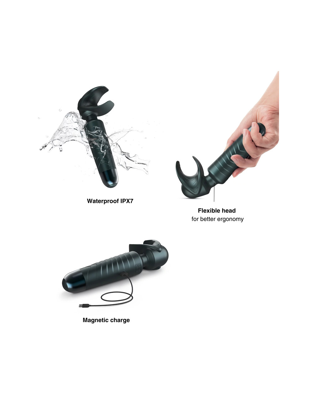 Masturbateur Man Wand Evo Pine Grey - Man Wan