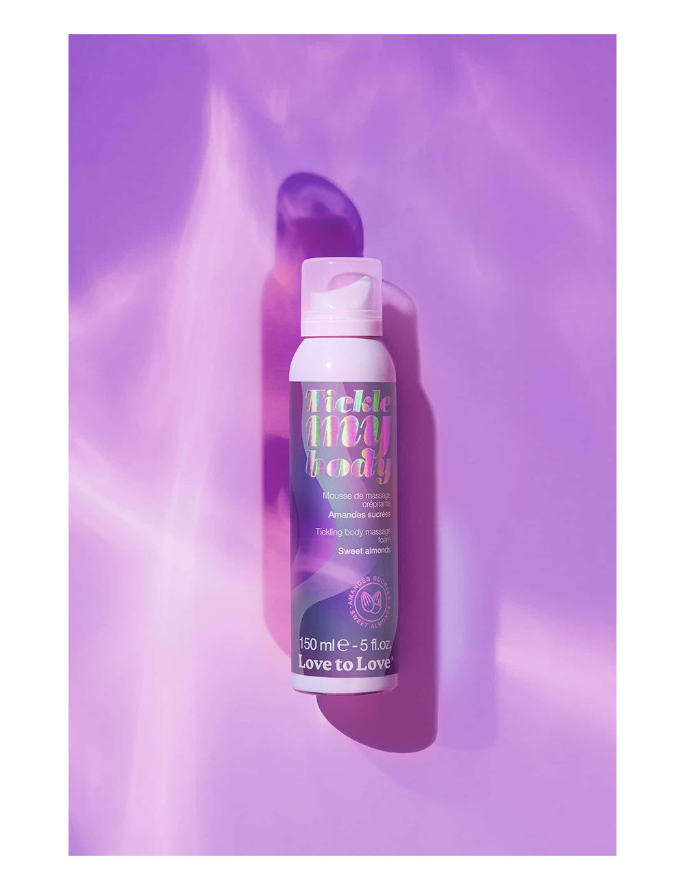 Mousse massage crépitante - Amande sucrée