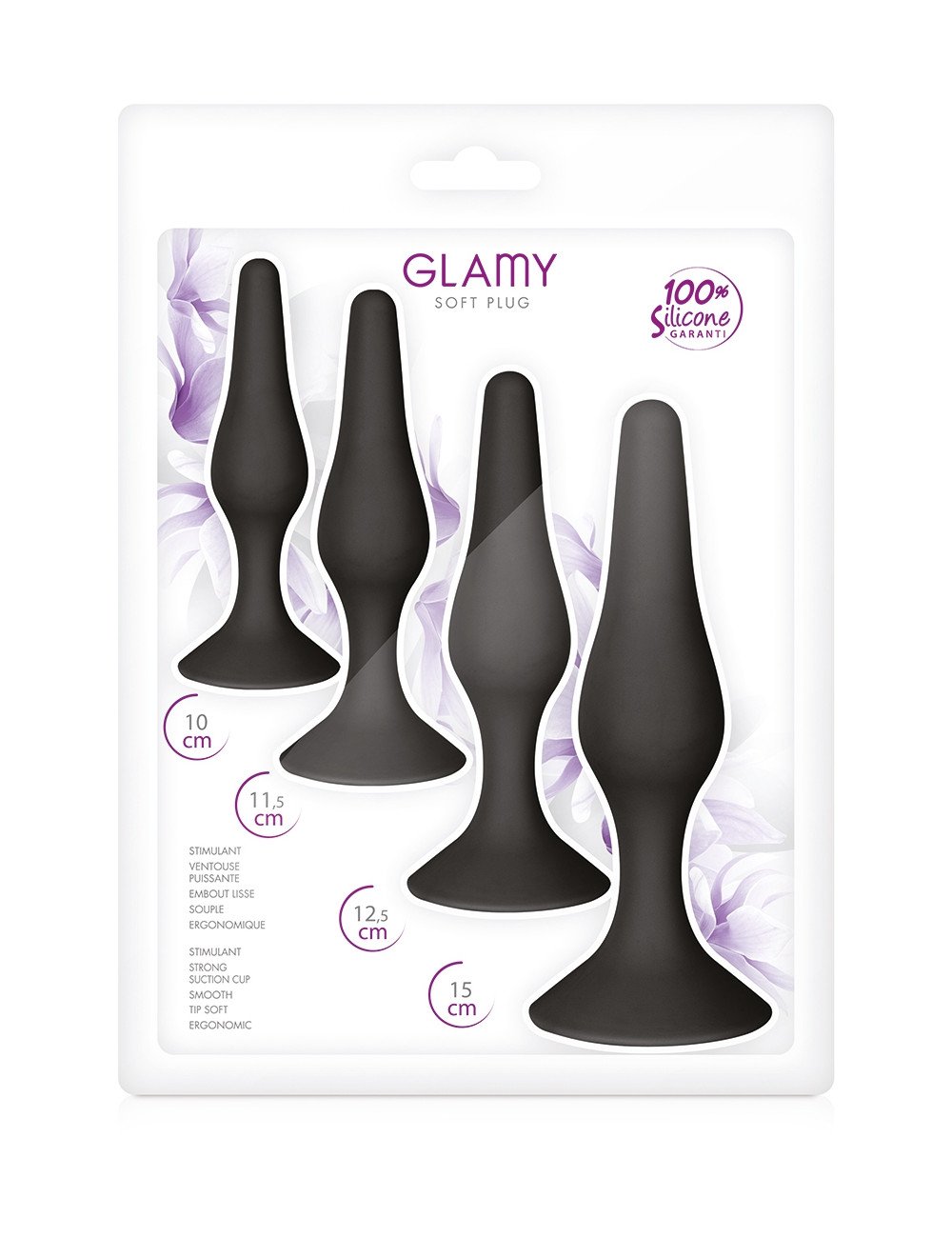 Coffret 4 soft plugs - Glamy