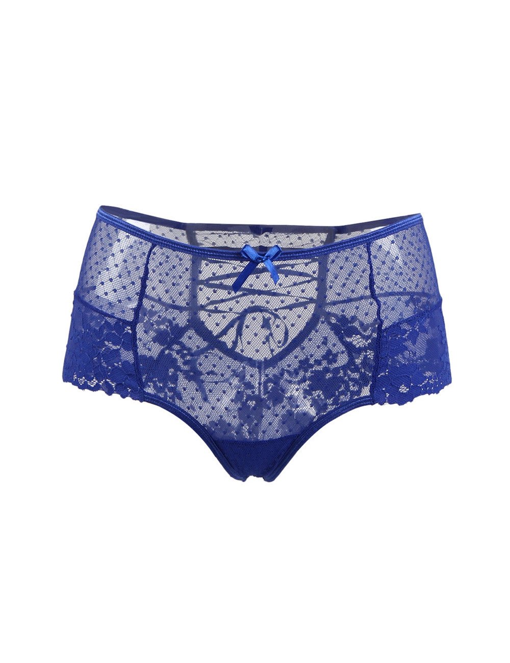Tanga sexy bleu à laçage