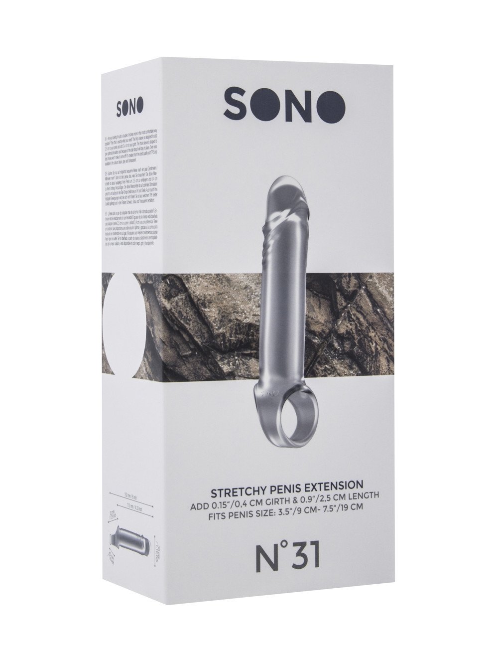 Gaine d'extension de pénis lisse SONO 31