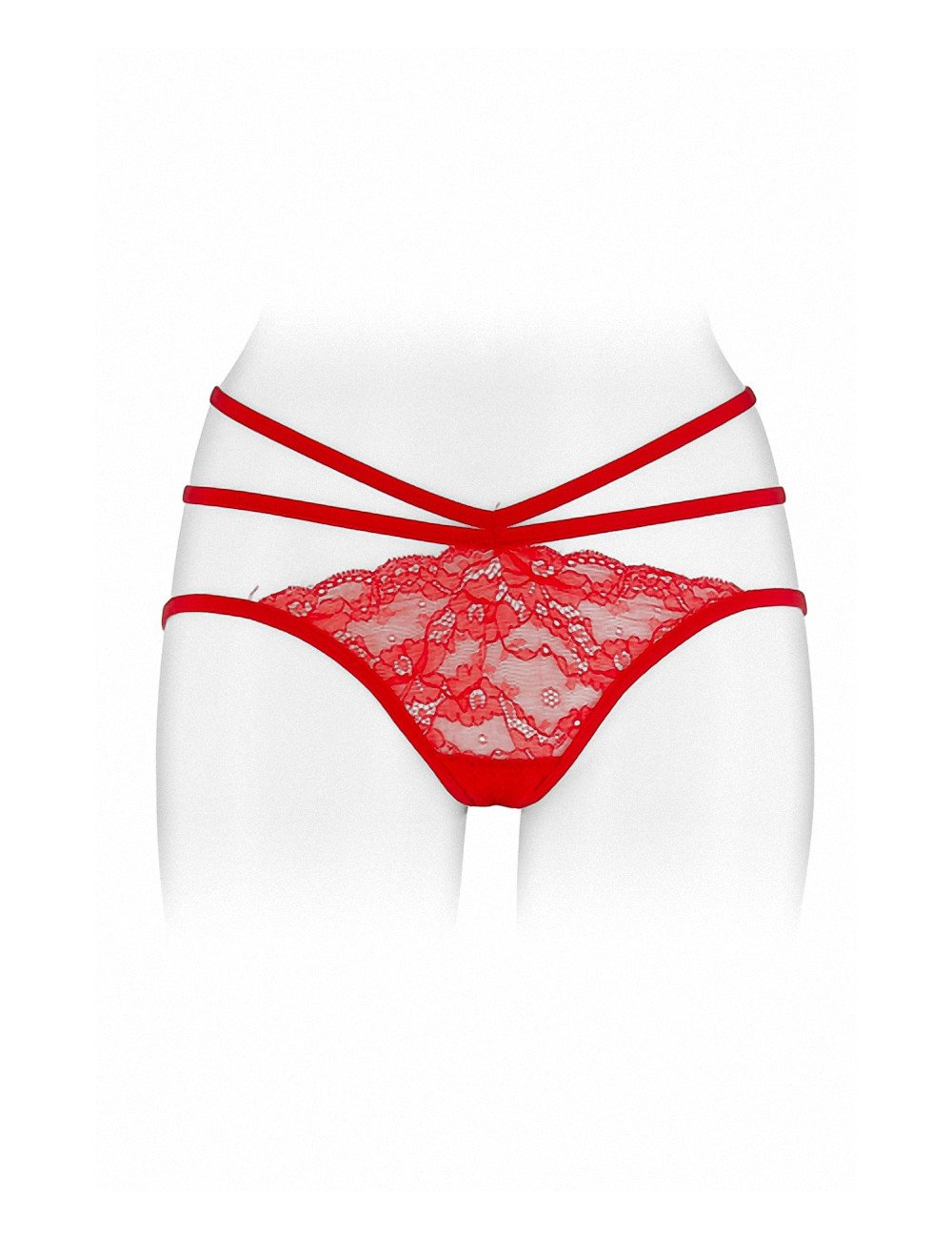 Culotte ouverte  Nadia - rouge