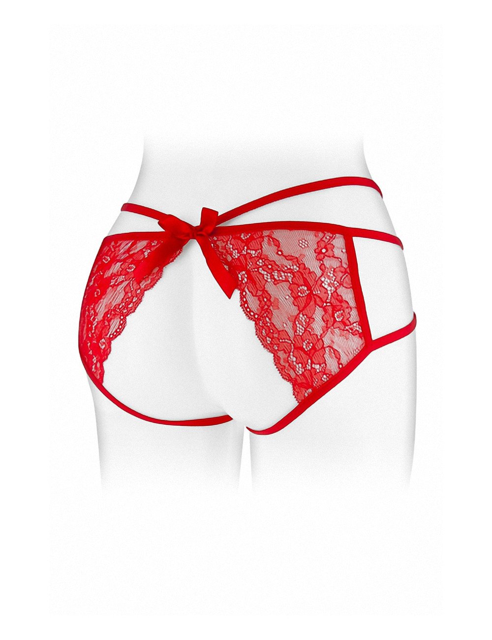 Culotte ouverte  Nadia - rouge