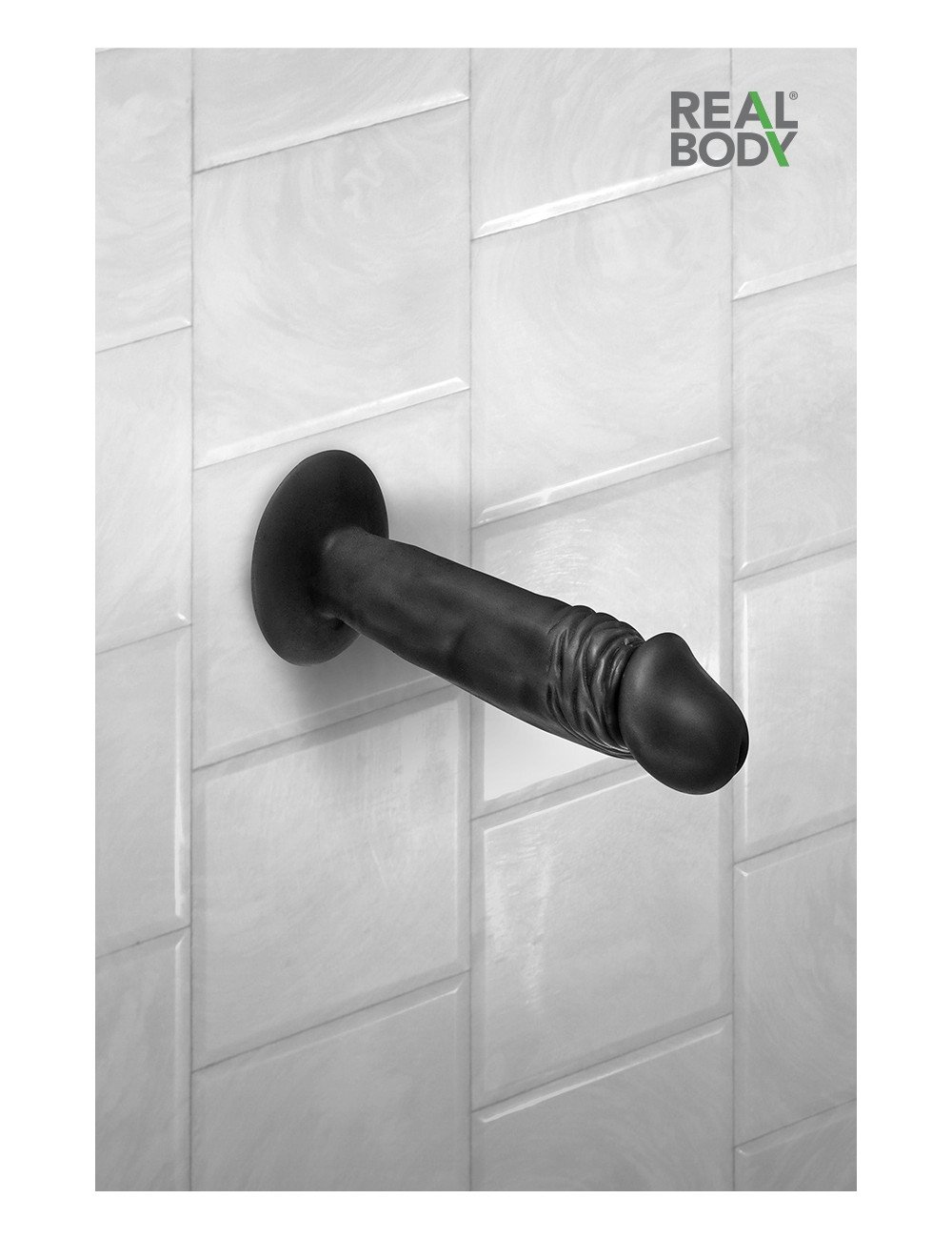 Gode réaliste 16 cm noir - Real Zack