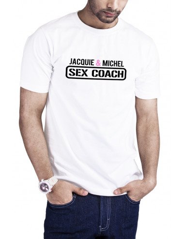 T-shirt Sex Coach blanc - Jacquie et Michel