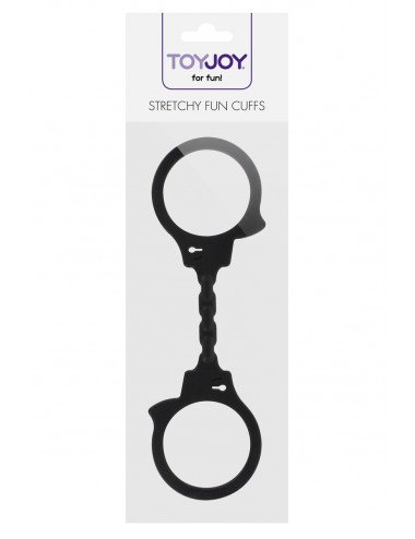 Menottes silicone stretchy - noir